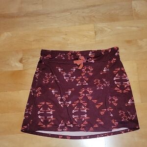 Toad & Co Burgundy Swim Sport Skirt Skort S